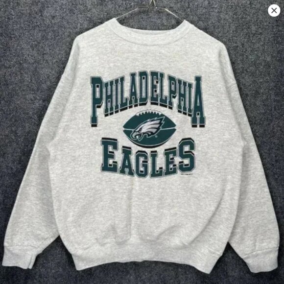 Philadelphia Eagles Football Sweatshirt Sweater Philadelphia Eagles Shirt Retro - Picture 2 of 3